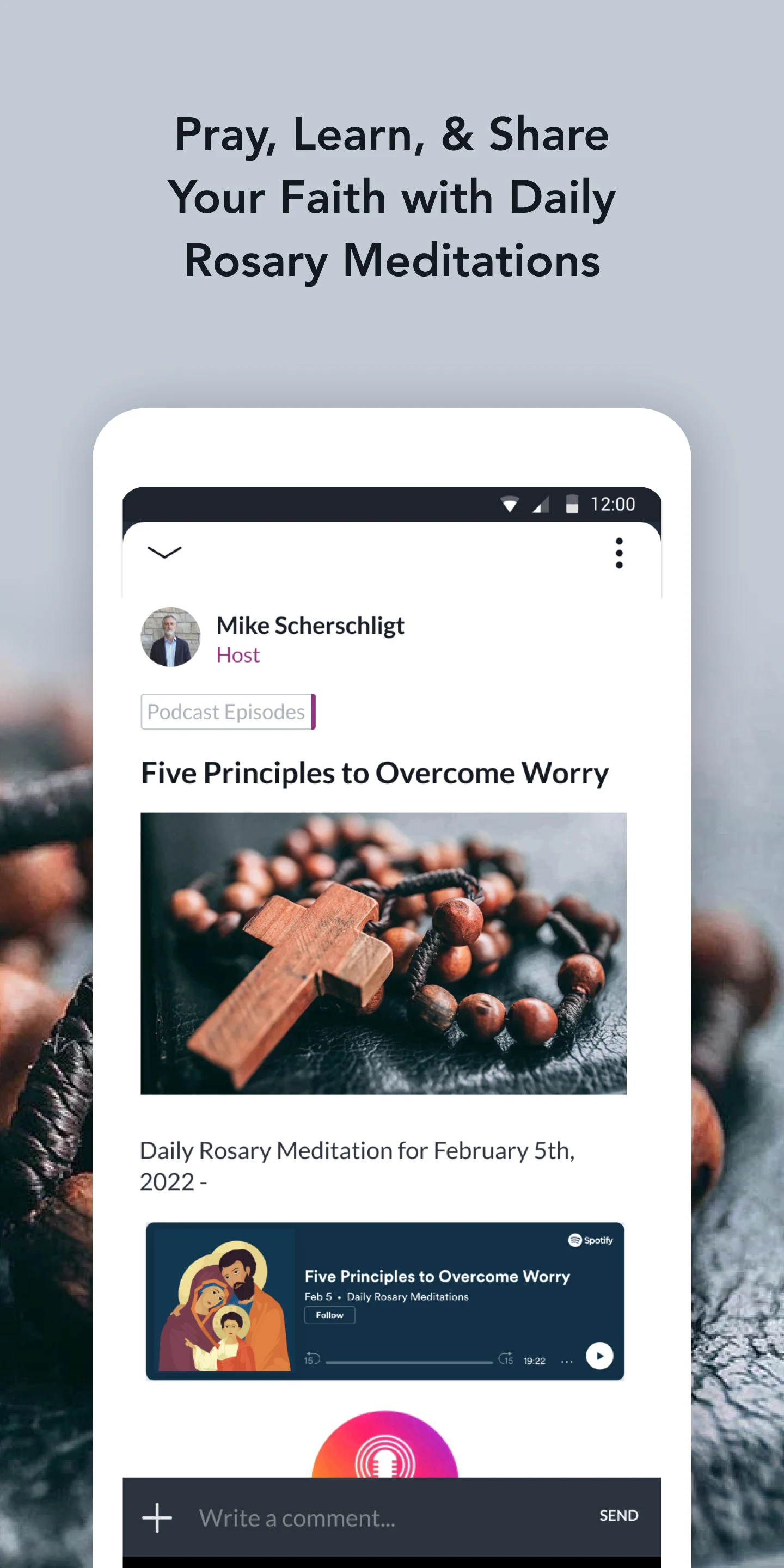 Daily Rosary Meditations screenshot